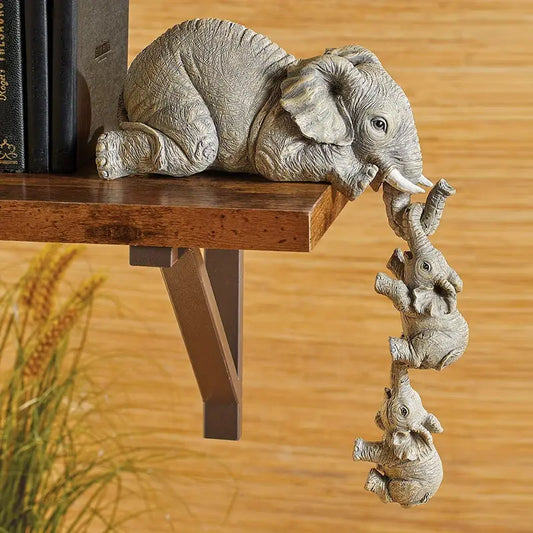 The Elephant Family – Hanging Resin Art