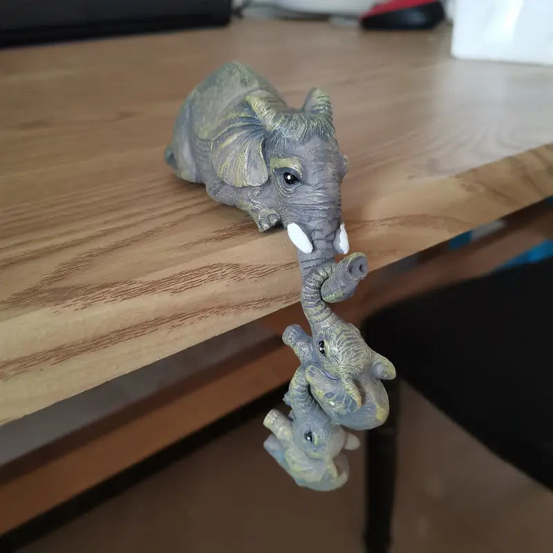 The Elephant Family – Hanging Resin Art