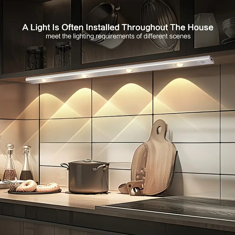 Motion Sensor LED Light Set – Wireless USB Rechargeable (2 pcs)